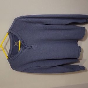 Men's Large Faded Glory Waffle Knit Henley